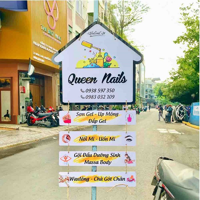biển nail đứng