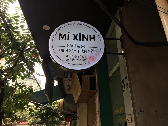 biển vẫy nail tròn