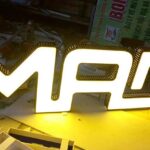 chữ nổi mica đèn led