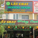 bảng hiệu alu chữ nổi quán chay