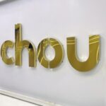 mẫu chữ alu vàng gương